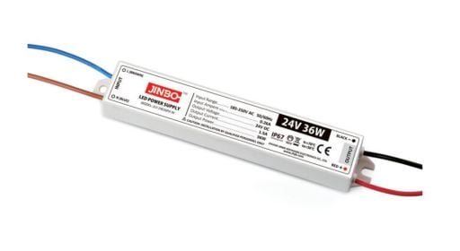 24 Volt Jinbo IP67 Dış Mekan Plastik Kasa Adaptör